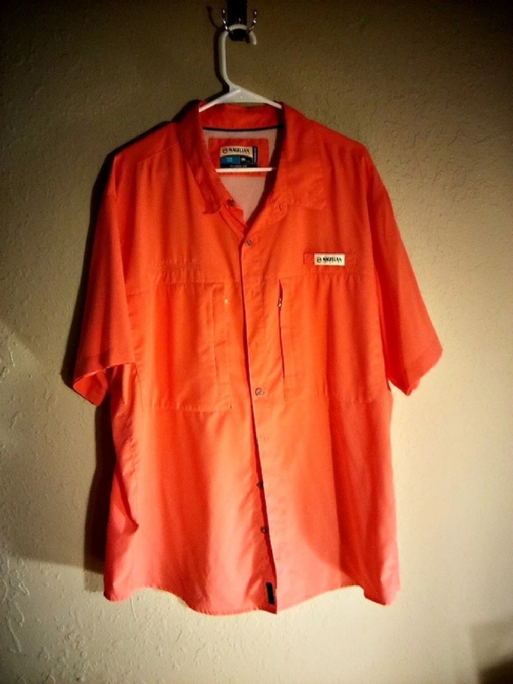 Magellan Outdoors Men's Laguna Madre Short Sleeve Fishing Shirt Fishing Shirt